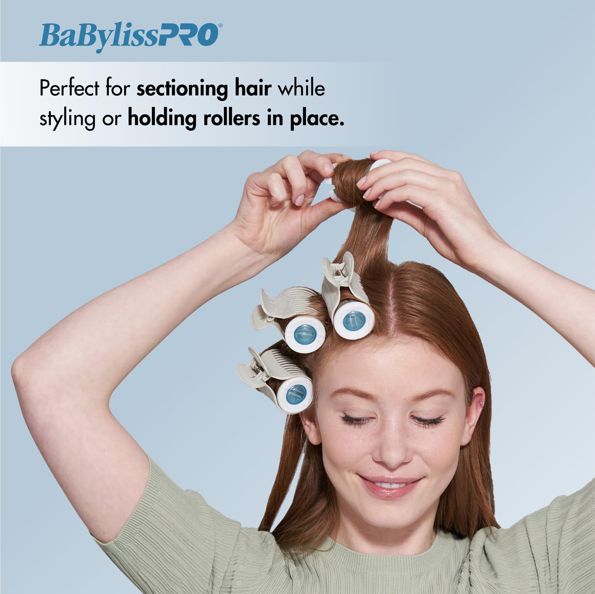 BabylissPRO Clips For Rollers, 10 Count (Pack Of 1) - BaBylissPRO